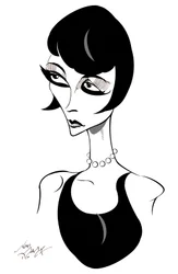 Louise Brooks - caricature de l